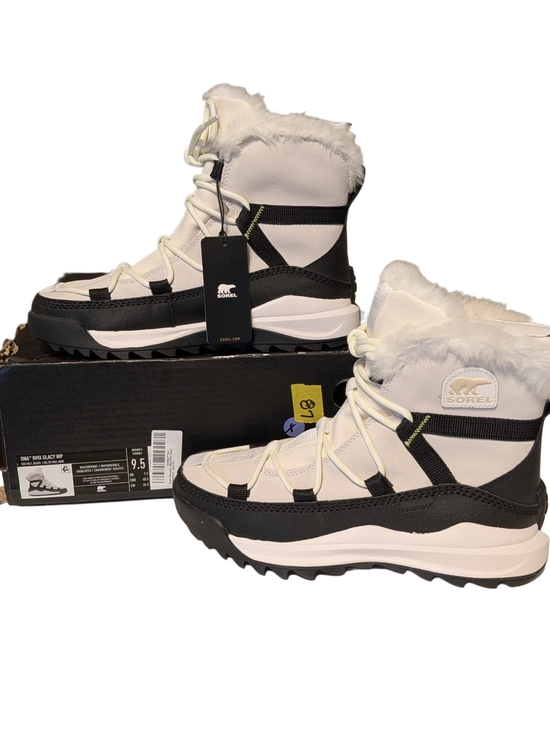 Sorel Shoes - Sorel Ona RMX Glacy WP 1988611-3Sorel Women's White and Black Fur-Trim Snow Boot